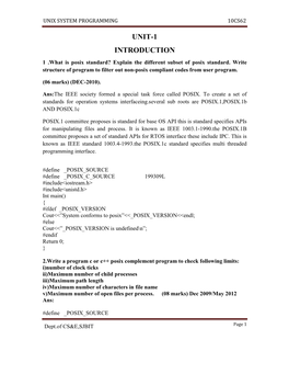 Cse-Vi-Unix System Programming [10Cs62]-Solution