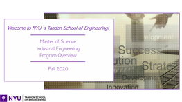 NYU ‘S Tandon School of Engineering!