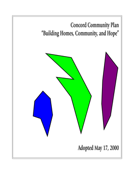 Concord Community Plan “Building Homes, Community, and Hope”