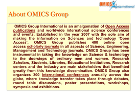 About OMICS Group