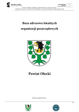 Baza Adresowa Lokalnych Organizacji Pozarządowych Powiat Olecki