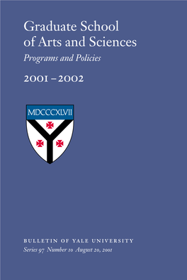 Graduate School of Arts and Sciences 2001–2002