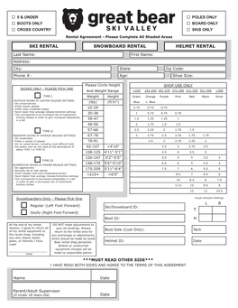 BACK Great Bear Rental Agreement 60 PERCENT BLACK