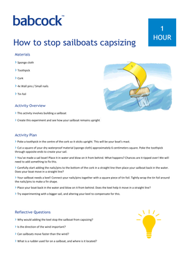 How to Stop Sailboats Capsizing