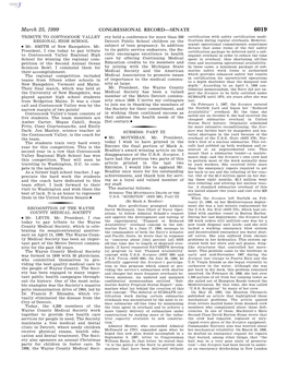 CONGRESSIONAL RECORD—SENATE March 25, 1999 Immediately After Her Reduced Overhaul Be- Tigations That Followed the Thresher’S De- That Was Both Safe and Effective