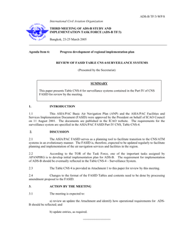 Progress Development of Regional Implementation Plan