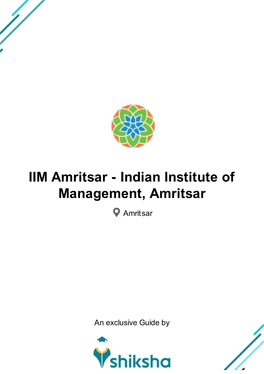 IIM Amritsar - Indian Institute of Management, Amritsar