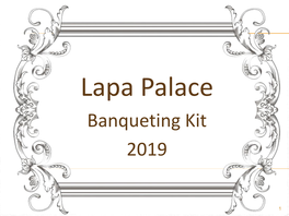 Banqueting Kit 2019