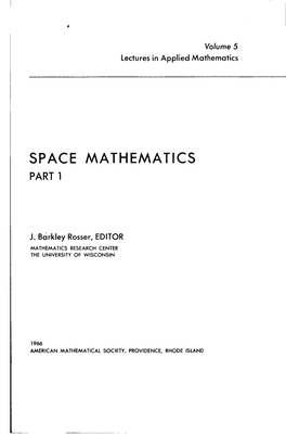 Space Mathematics Part 1