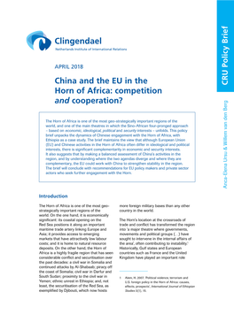 China and the EU in the Horn of Africa: Competition and Cooperation?