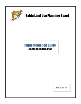 Implementation Guide Sahtu Land Use Plan