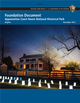 Foundation Document Appomattox Court House National Historical Park Virginia November 2015 Foundation Document Attachment 3