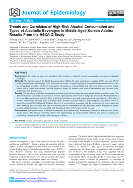 Trends and Correlates of High-Risk Alcohol