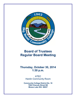 Board of Trustees Regular Board Meeting