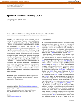 Spectral Curvature Clustering (SCC)