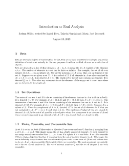 Introduction to Real Analysis