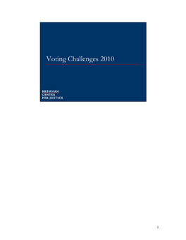 Voting Challenges 2010