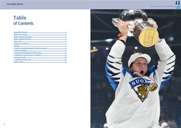 Annual Report International Ice Hockey Federation Internationalinternational Ice Icehockey Hockey Federatio Federation N