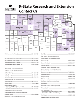 K-State Research and Extension Contact Us