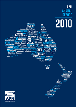 APN Shaannual Report APN News & Media Annual Report 2010 Report Annual & Media News APN 2010