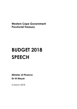 Western Cape Government Provincial Treasury