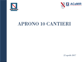 Aprono 10 Cantieri