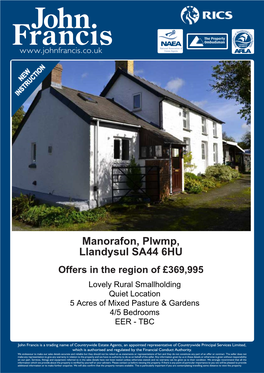 Manorafon, Plwmp, Llandysul SA44