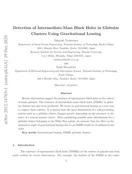 Detection of Intermediate-Mass Black Holes in Globular Clusters Using