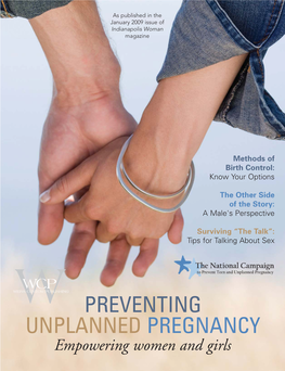 PREVENTING UNPLANNED PREGNANCY Empowering Women and Girls CONTENTS