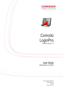 Comodo Loginpro Software Version 1.0