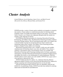 Cluster Analysis