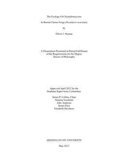 O Hyman Dissertation