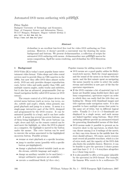 Automated DVD Menu Authoring with Pdflatex