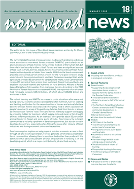 Non-Woodnon-Wood Information Bulletin on Non-Wood Forest Products JANUARY 2009 18