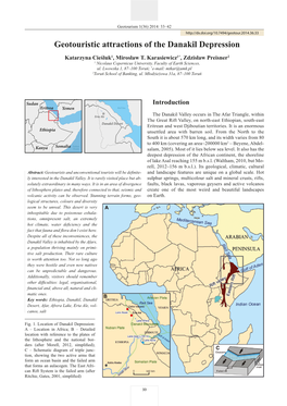 Geotouristic Attractions of the Danakil Depression Katarzyna Cieśluk1, Mirosław T