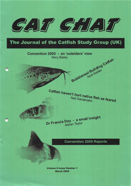 The Journal of the Catfish Study Group (UK)