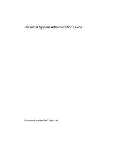 Personal System Administration Guide