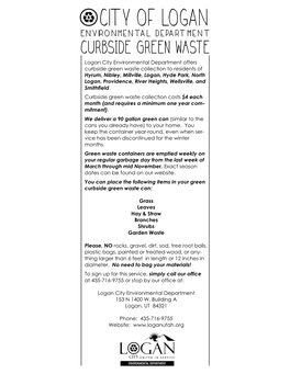 Green Waste Brochure