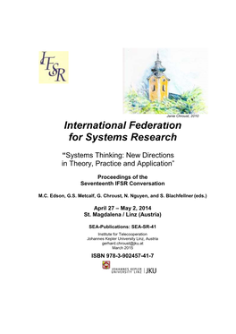 IFSR Conversation 2014-Proceedings