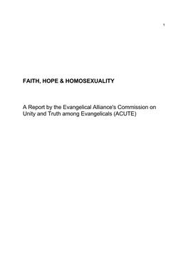 Faith, Hope & Homosexuality
