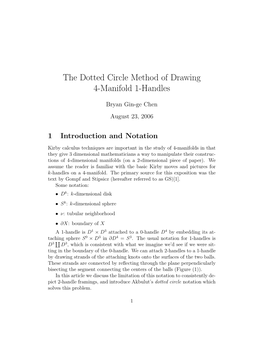 The Dotted Circle Method of Drawing 4-Manifold 1-Handles