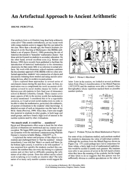 An Artefactual Approach to Ancient Arithmetic