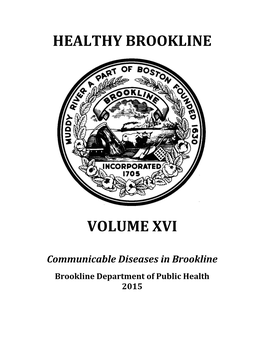 Healthy Brookline Volume
