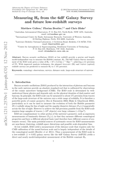 Measuring H0 from the 6Df Galaxy Survey and Future Low-Redshift Surveys