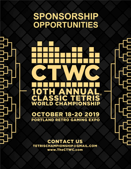 CTWC 2019 Sponsorship Packet