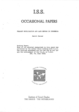 Occasional Papers