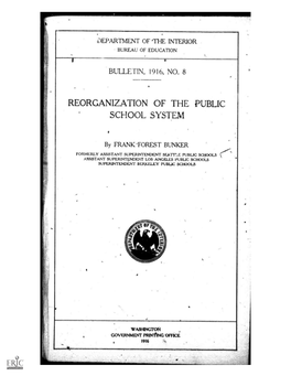 REORGANIZATION of the PUBLIC Sea00 L SYSTEM