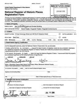 National Register of Historic Places Registration Form