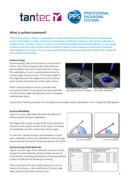 What Is Surface Treatment? PPS Business Partner, Tantec, Is Specialised in Surface Treatment of Polymers by the Use of Plasma and Corona Technology