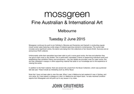 Mossgreen Fine Australian & International Art